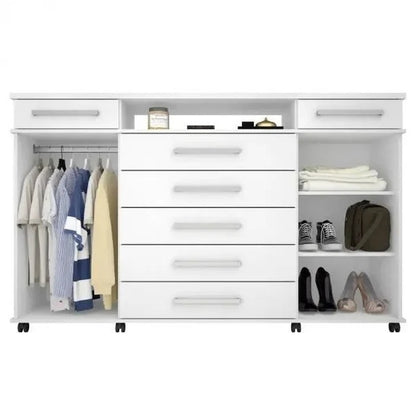 Cômoda 7 Gavetas 2 Portas 170cm Branco London