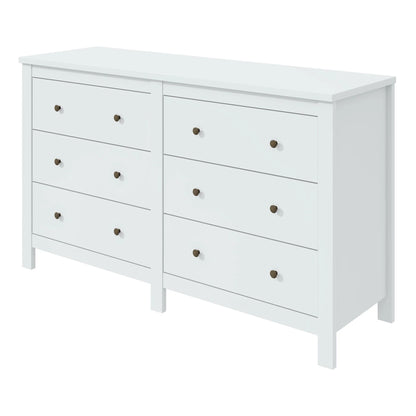 Cômoda 6 Gavetas 162cm Branco Maggiore New